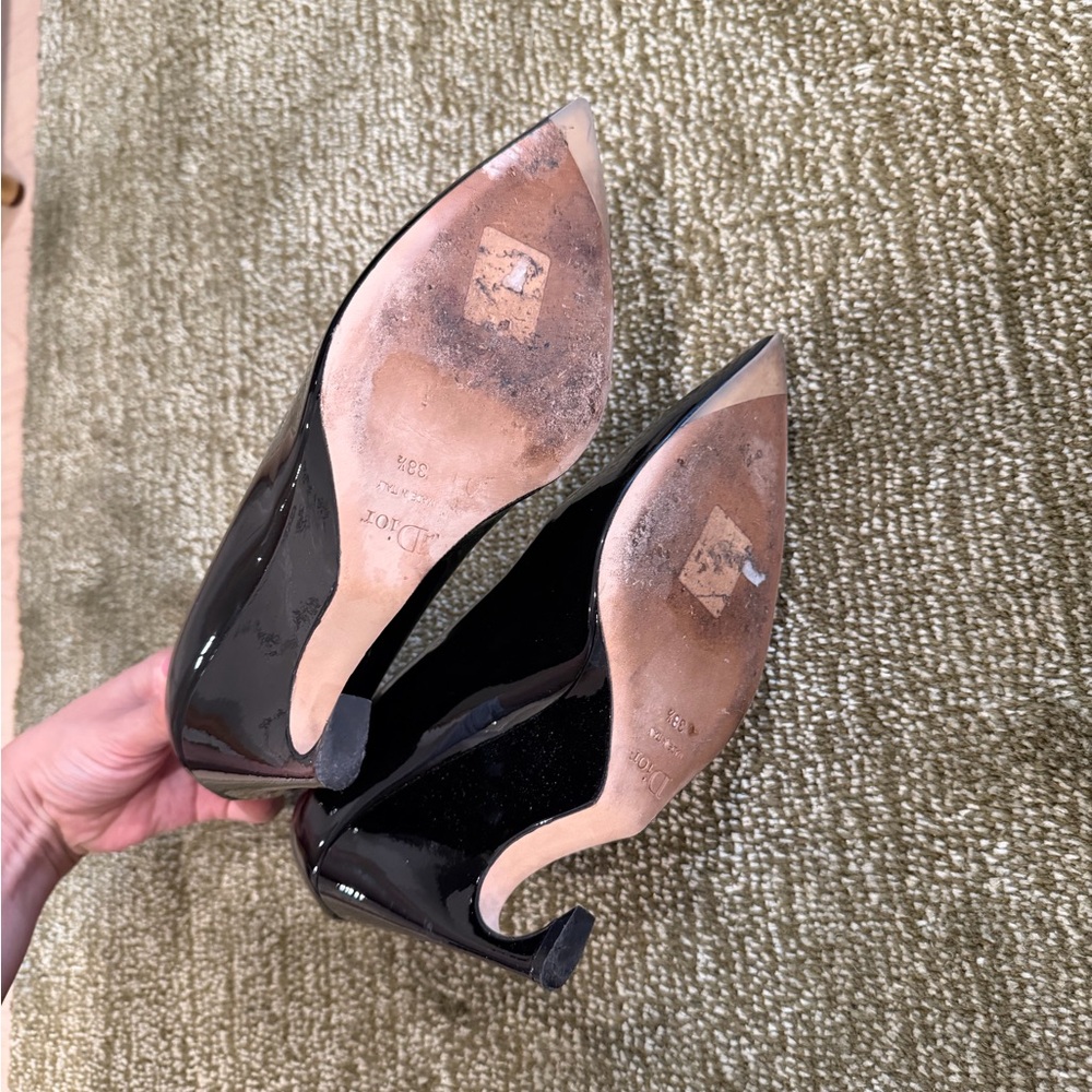 Raf Simmons Dior Black Patent Leather Heels - Picture 3 of 4